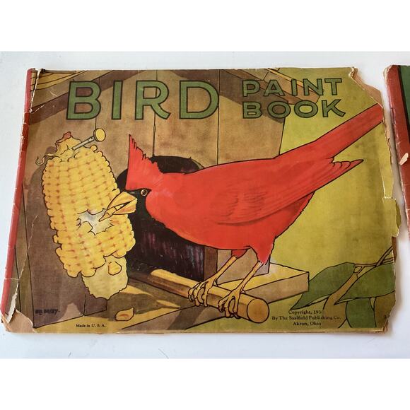 1910’s Antique Color Books & Drawing Book Bundle of 4 Rough Condition - Picture 4 of 14